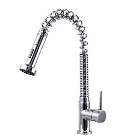 Pull Out Kitchen Sink Mixer with Dual Action - Round