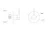 Shower Mixer – Round Small Backing Plate