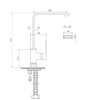 Kitchen Sink Mixer - Square