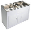 YAKKA DOUBLE 45 LITRE LAUNDRY TUB AND CABINET