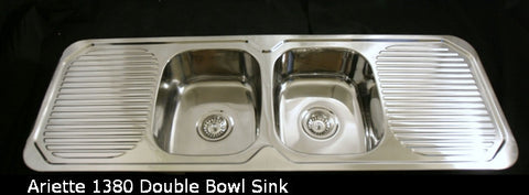 1380mm Ariette Double Bowl Sink