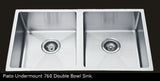 PIATO 760 DOUBLE UNDERMOUNT SINK