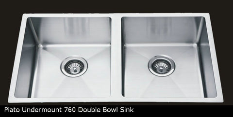 PIATO 760 DOUBLE UNDERMOUNT SINK