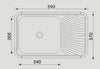 590mm Cello Ette Sink