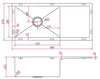 980 PIATO UNDERMOUNT SINK