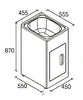 YAKKA SINGLE 35 LITRE LAUNDRY TUB AND CABINET