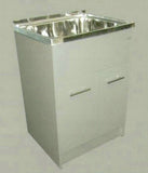 YAKKA GLOSS LAUNDRY TUB AND CABINET WHITE (with Kicker panel)
